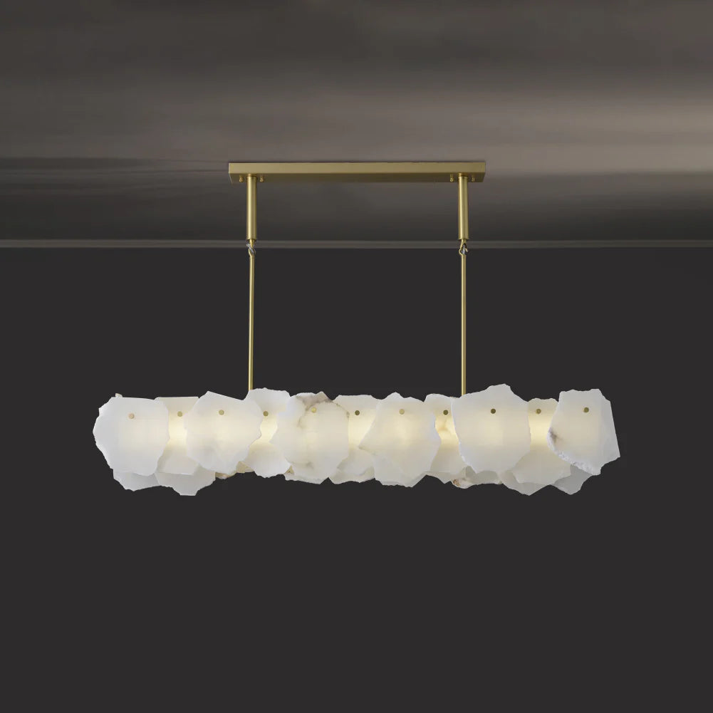 Linear Magari Alabaster Chandelier - Nuvé