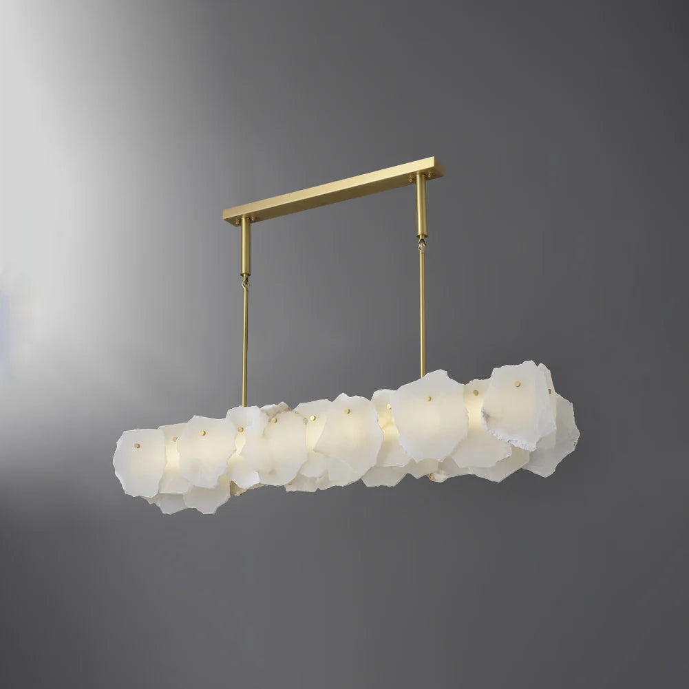Linear Magari Alabaster Chandelier - Nuvé
