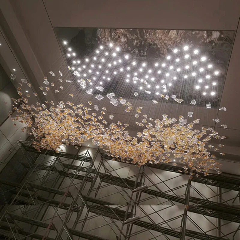 Maple Leaf Glass Chandelier - Nuvé