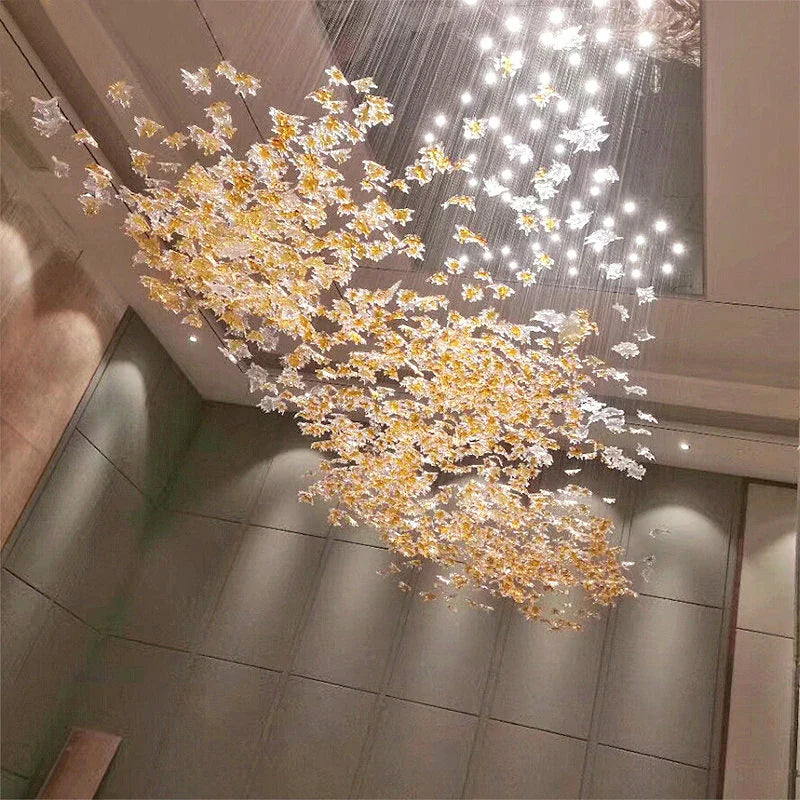 Maple Leaf Glass Chandelier - Nuvé