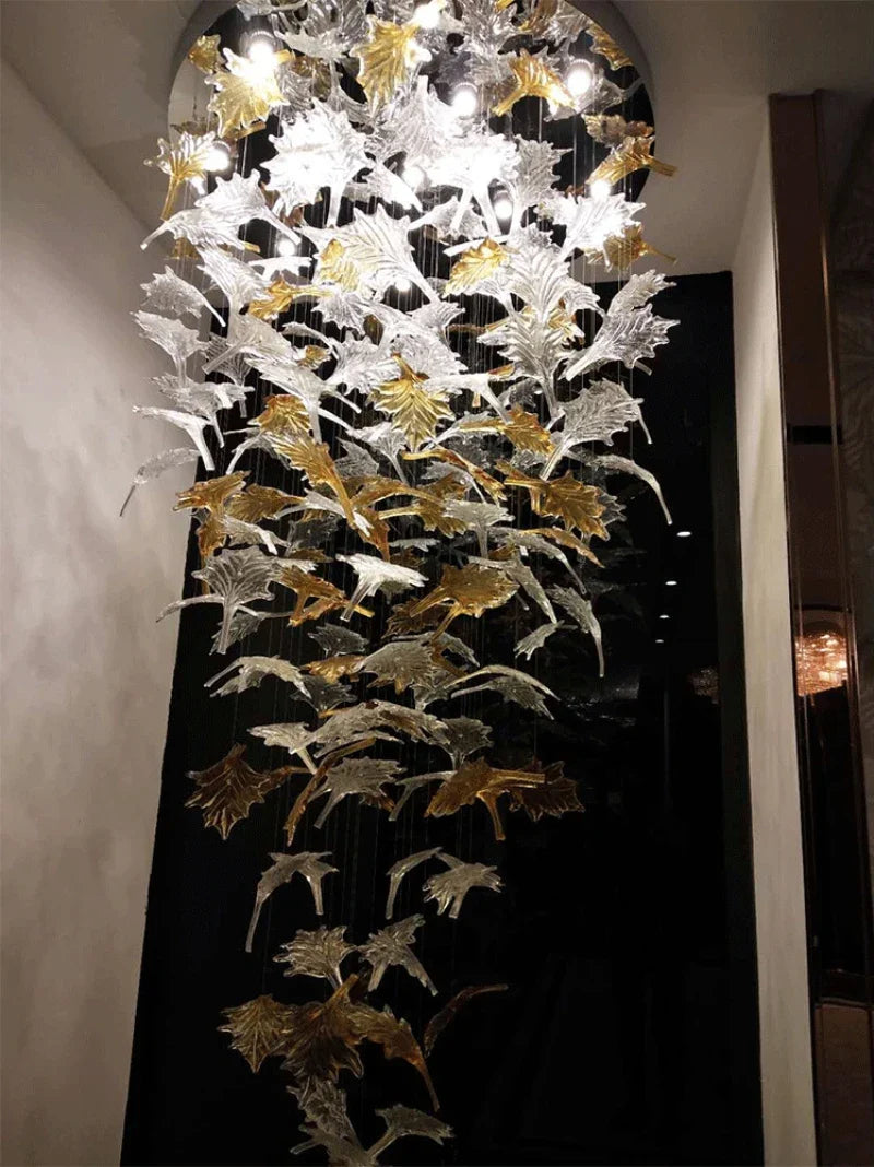 Maple Leaf Glass Chandelier - Nuvé