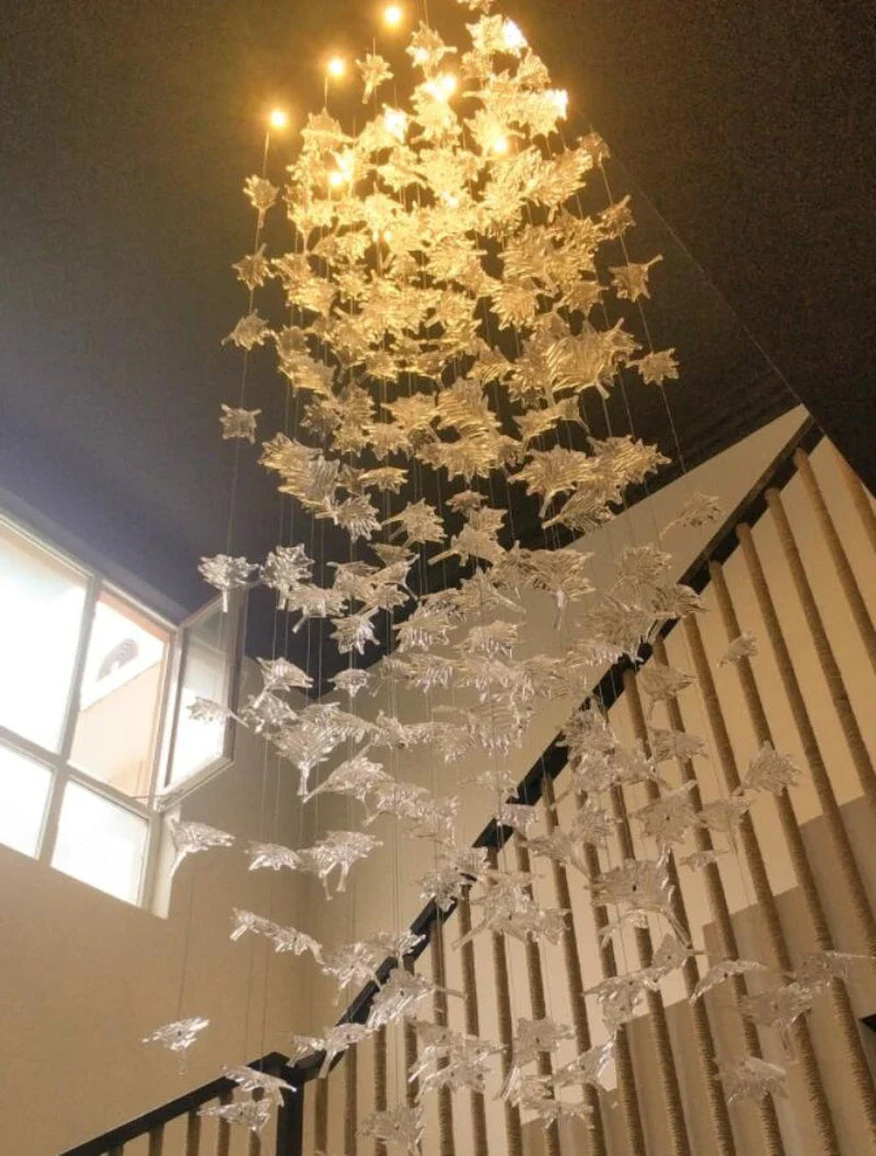 Maple Leaf Glass Chandelier - Nuvé