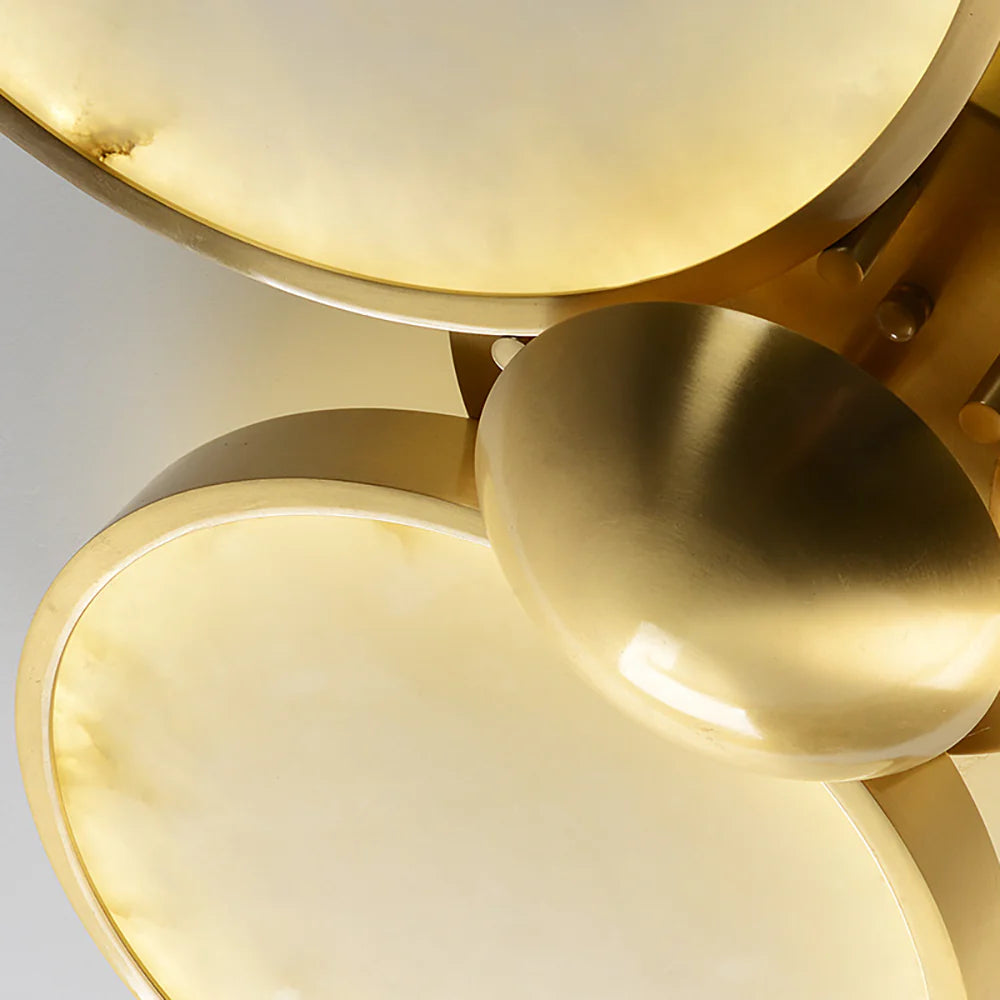 Alabaster 3 Heads Disc Ceiling Light - Nuvé