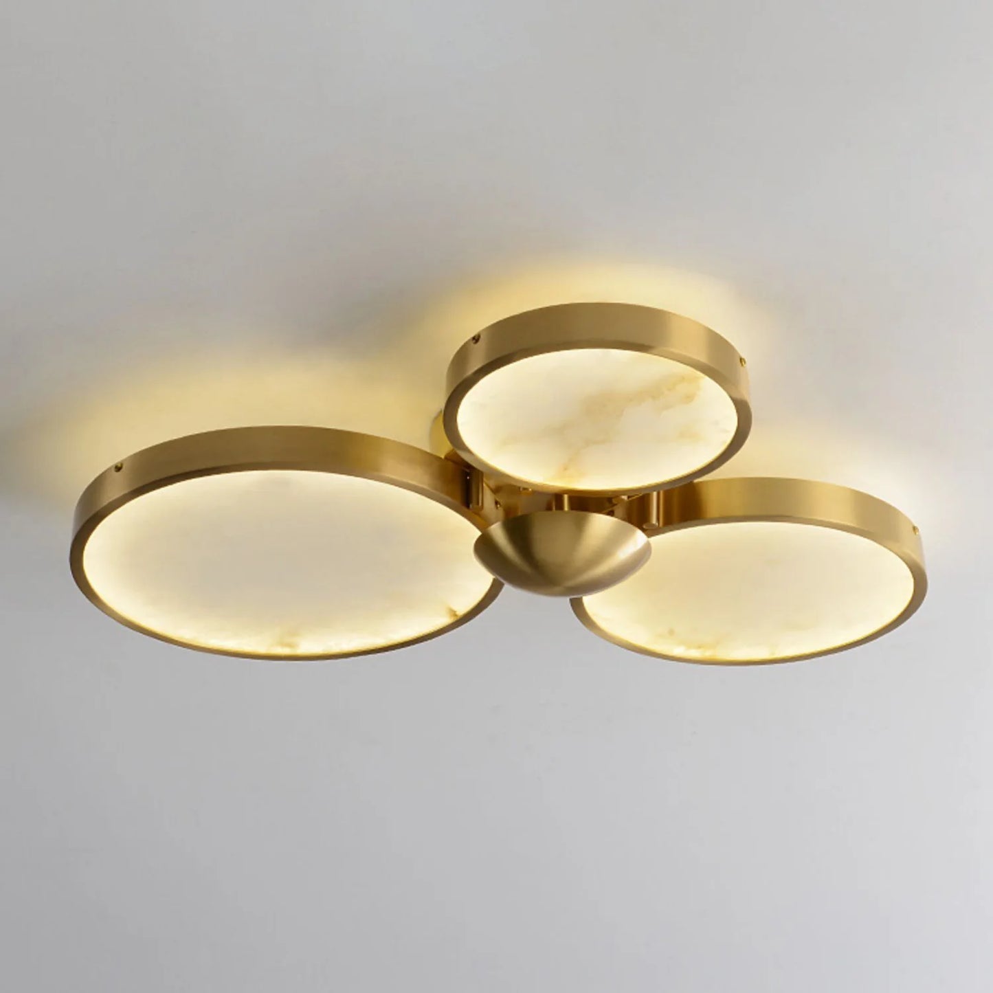 Alabaster 3 Heads Disc Ceiling Light - Nuvé