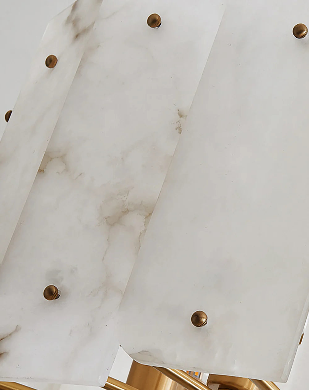 Alabaster Lorry Round Copper Chandelier - Nuvé