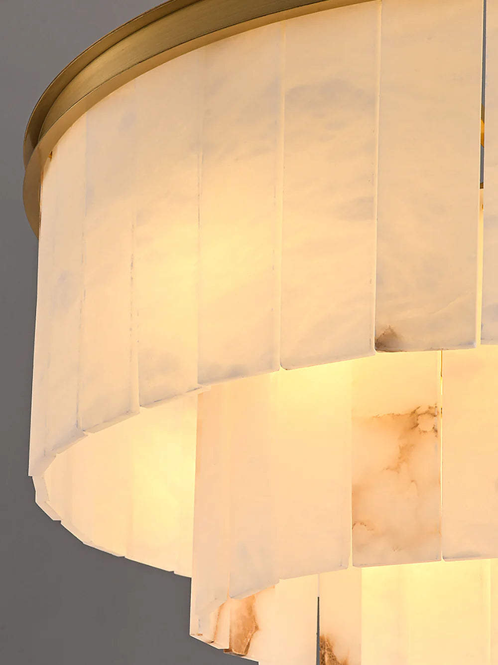 Modern Marble Tiered Chandelier - Nuvé