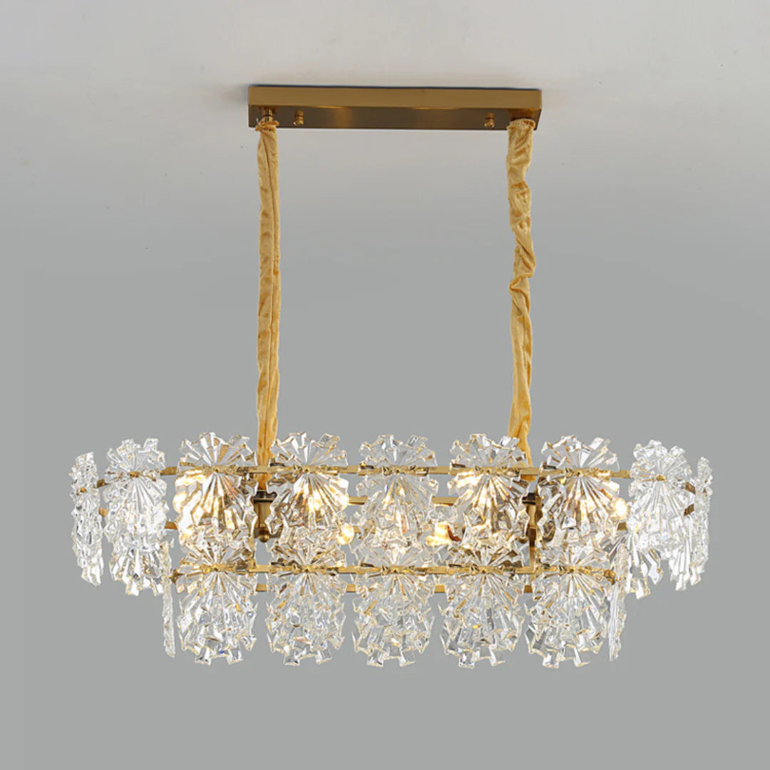 Gold Marilyn Elegant Glass Chandelier - Nuvé