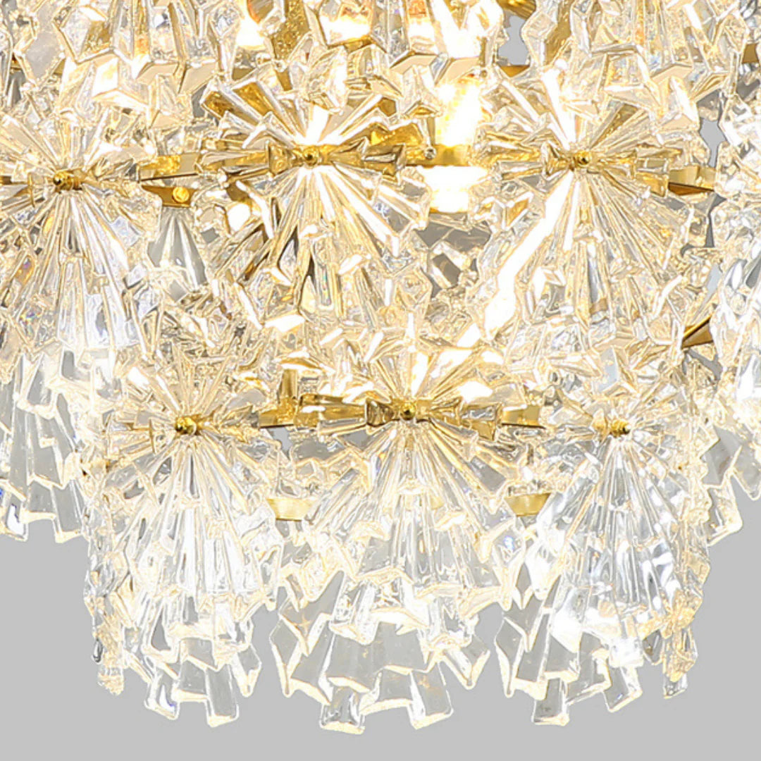 Gold Marilyn Elegant Glass Chandelier - Nuvé