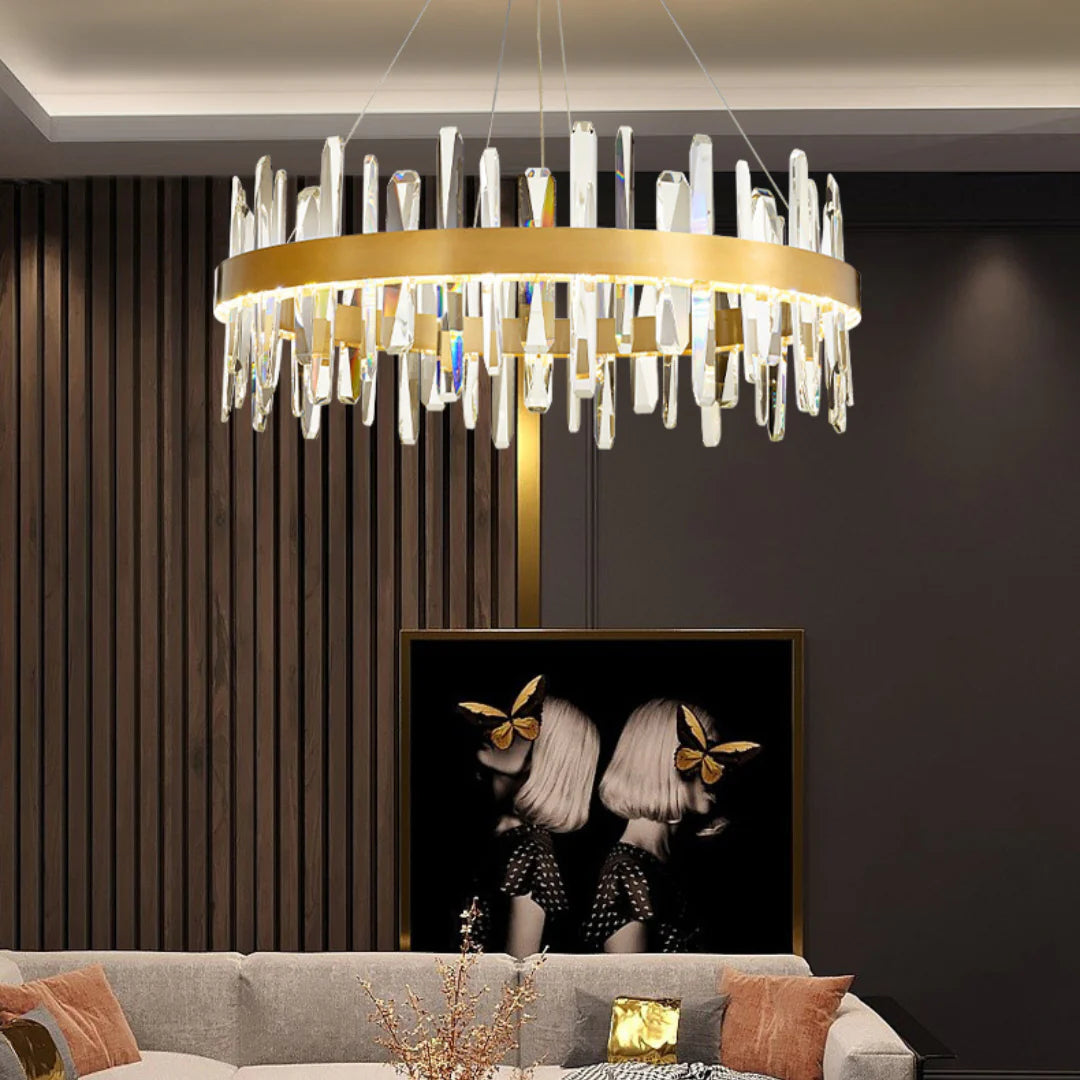 Marylin Modern Crystal Ring Chandelier - Nuvé