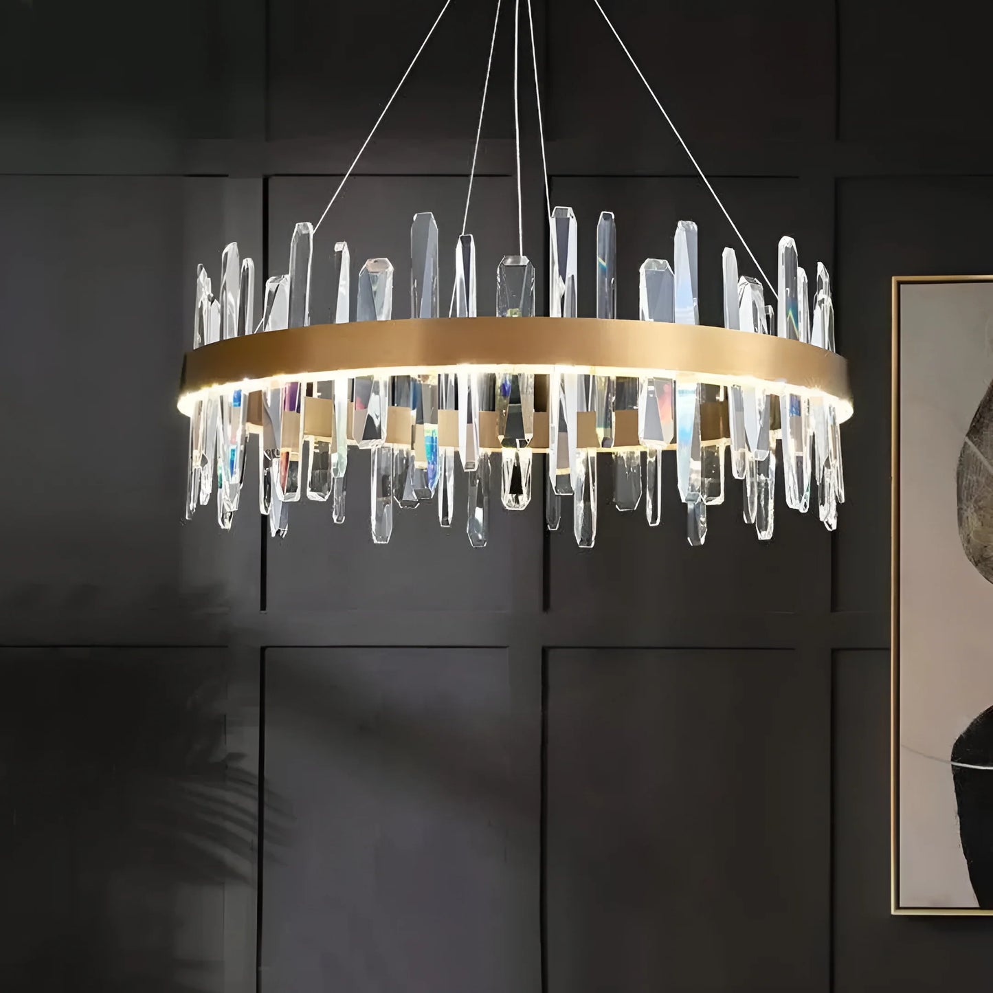 Marylin Modern Crystal Ring Chandelier - Nuvé