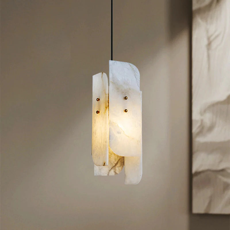 Megalith Mini Alabaster Pendant Light - Nuvé