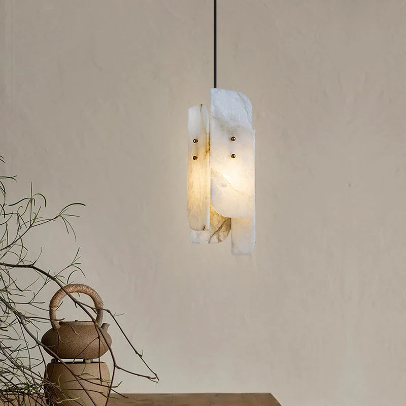 Megalith Mini Alabaster Pendant Light - Nuvé