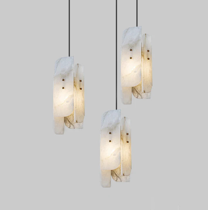 Megalith Mini Alabaster Pendant Light - Nuvé