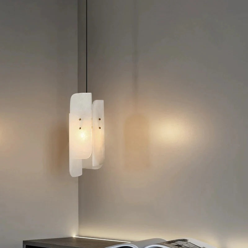 Megalith Mini Alabaster Pendant Light - Nuvé