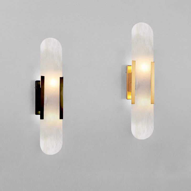 Melange Elongated Alabaster Wall Lamp - Nuvé