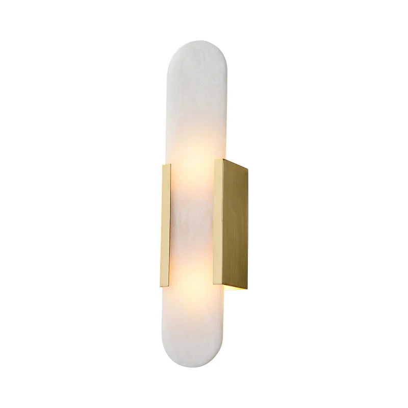 Melange Elongated Alabaster Wall Lamp - Nuvé