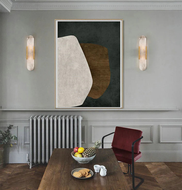 Melange Elongated Alabaster Wall Lamp - Nuvé