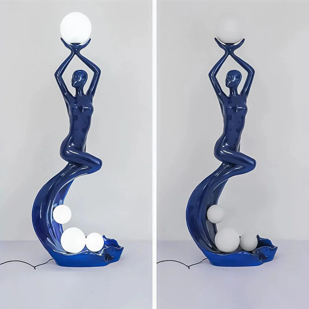 Mermaid Art Sculpture Floor Lamp - Nuvé