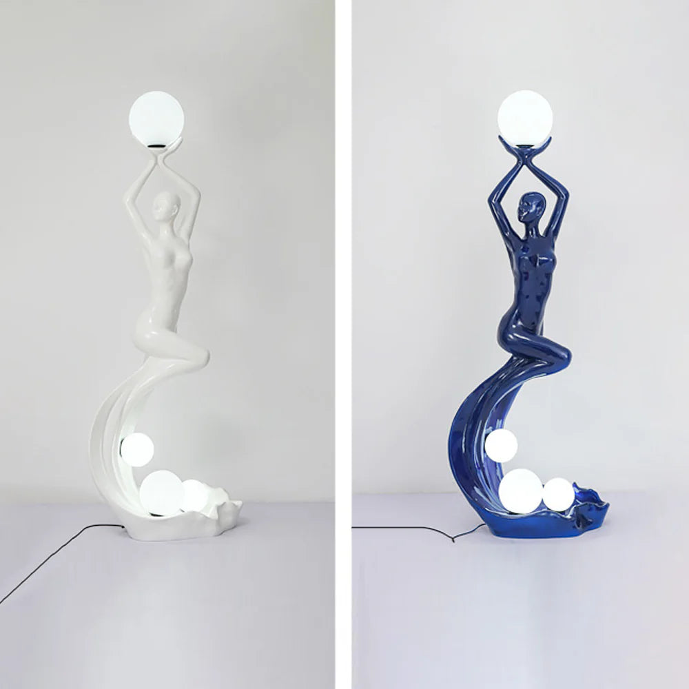 Mermaid Art Sculpture Floor Lamp - Nuvé