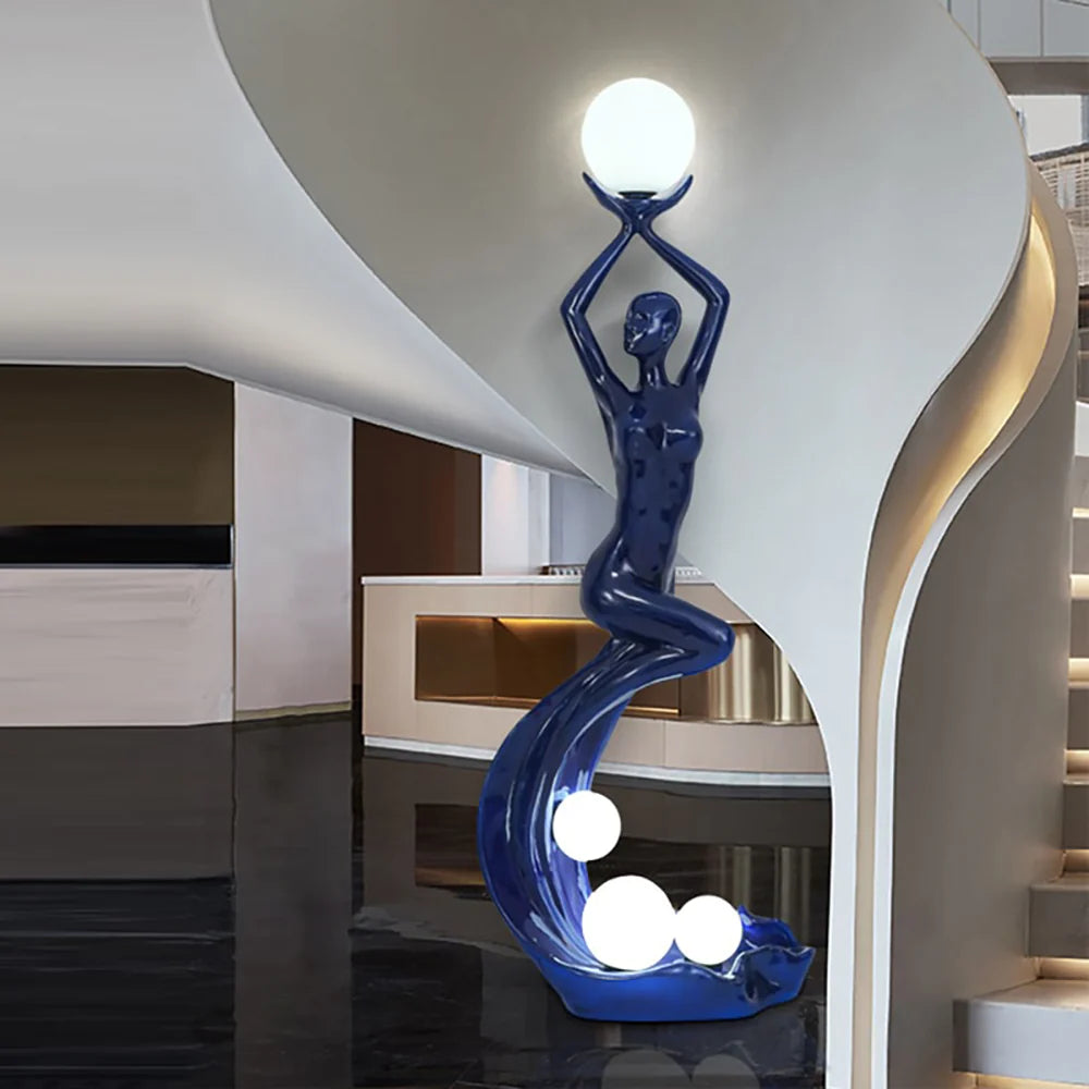 Mermaid Art Sculpture Floor Lamp - Nuvé