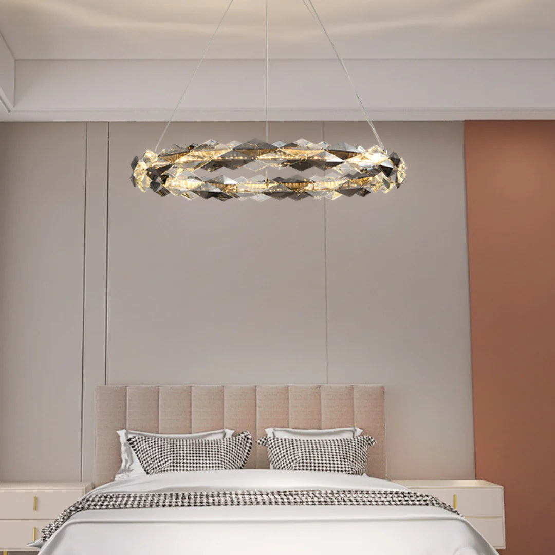 Merrill Round Crystal Chandelier - Nuvé