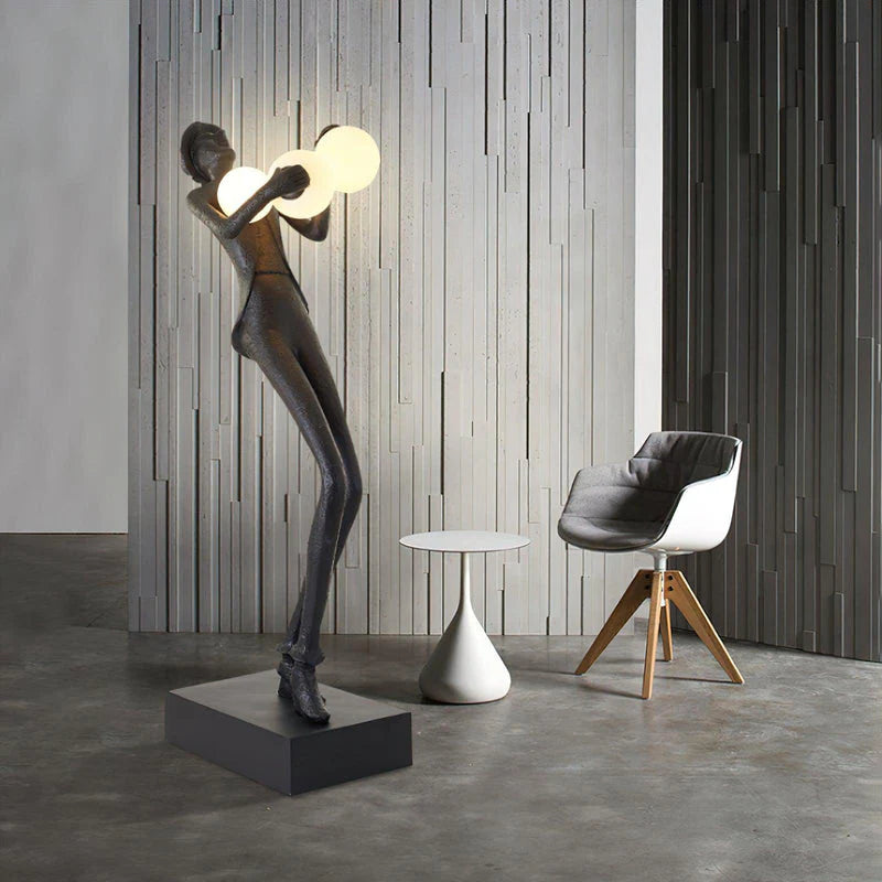 Michael Character Sculpture Floor Lamp - Nuvé