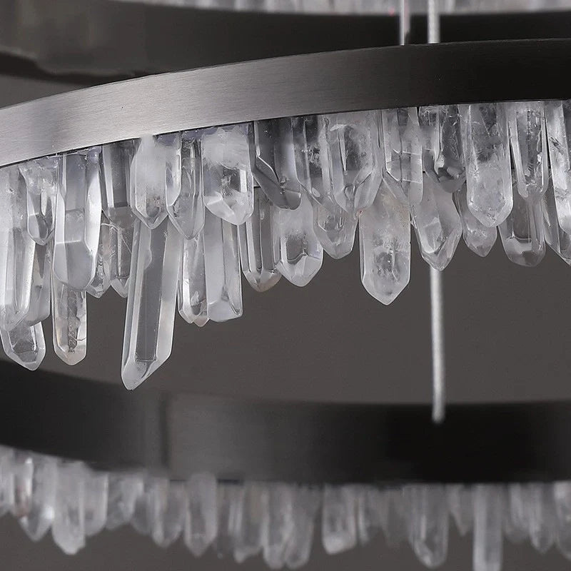 Minimalistic Crystal LED Chandelier - Nuvé