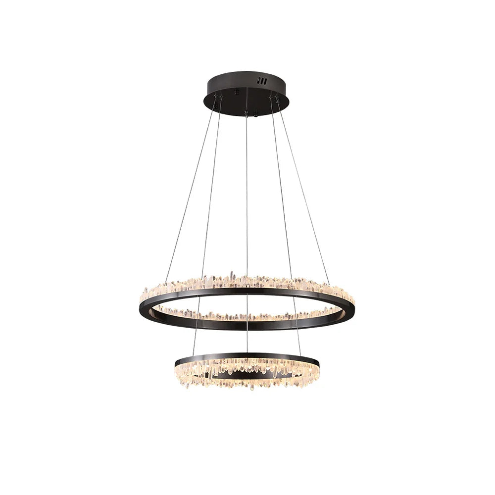 Minimalistic Crystal LED Chandelier - Nuvé