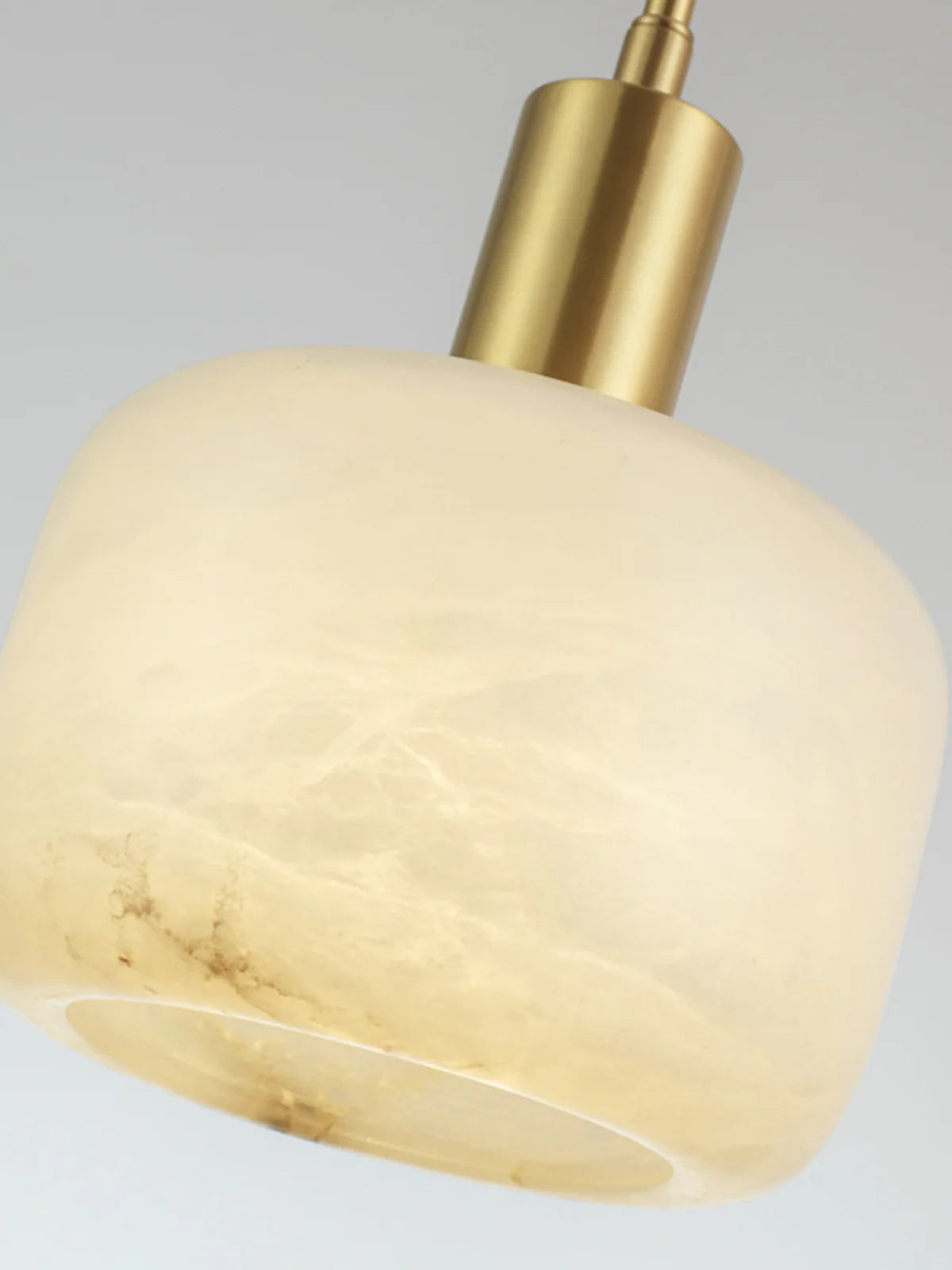 Modern Cylinder Copper Marble Pendant Light - Nuvé