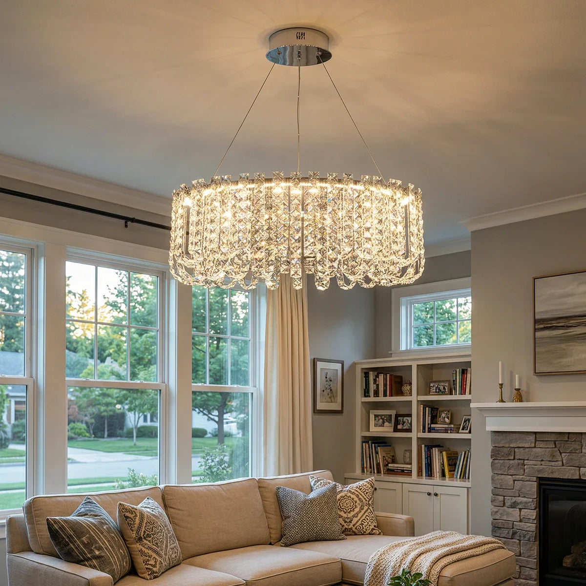 Luxurious Liora Crystal Tassel Chandelier