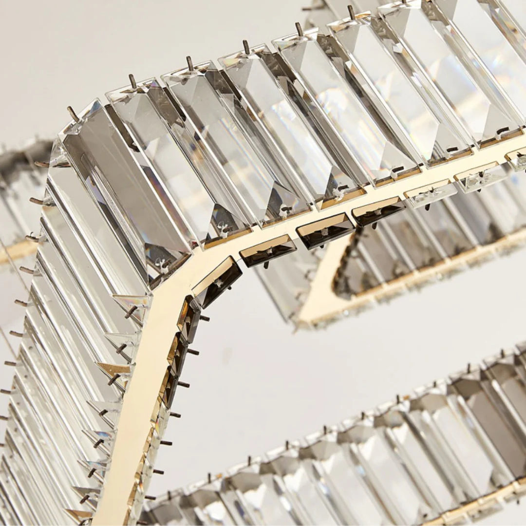 Modern Square Crystal Chandelier - Nuvé