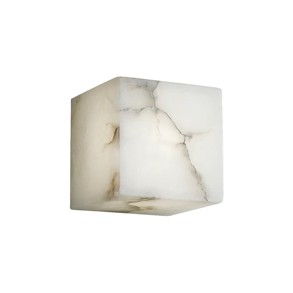 Modern Square Alabaster Wall Lamp - Nuvé