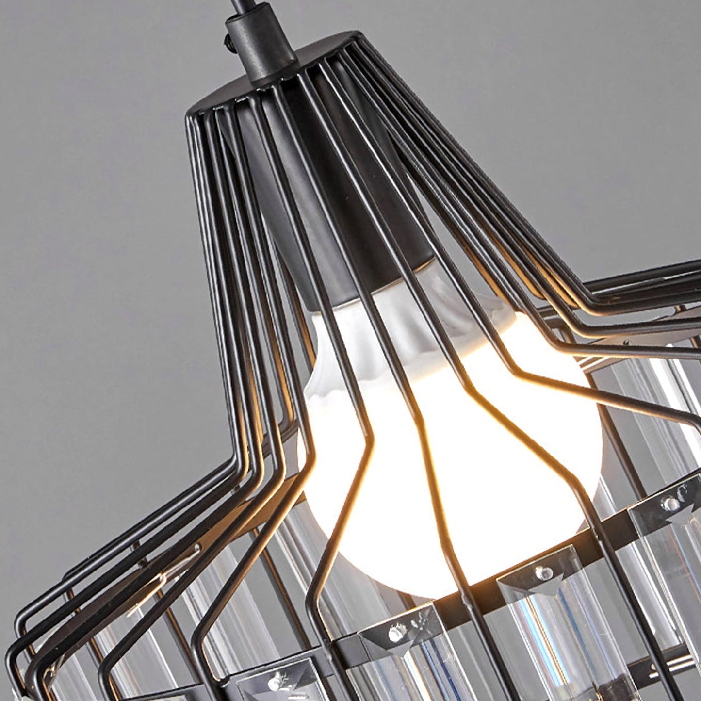 Modern Iron Art Glass Pendant Lamp - Nuvé