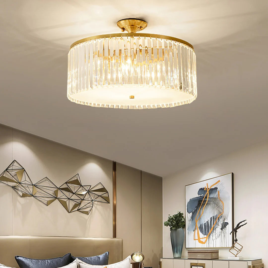 Morup Modern Crystal Ceiling Light - Nuvé
