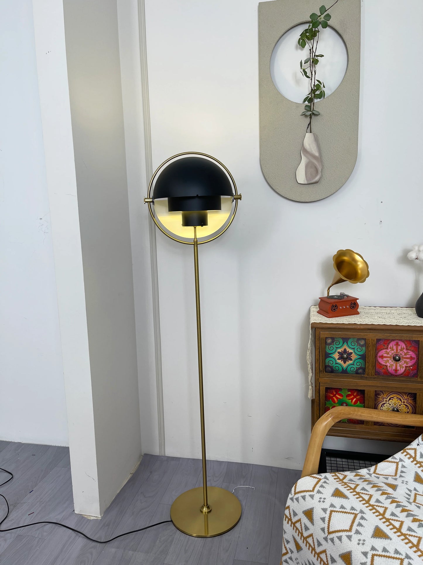 Multi-Lite Rotating Ball Floor Lamp - Nuvé