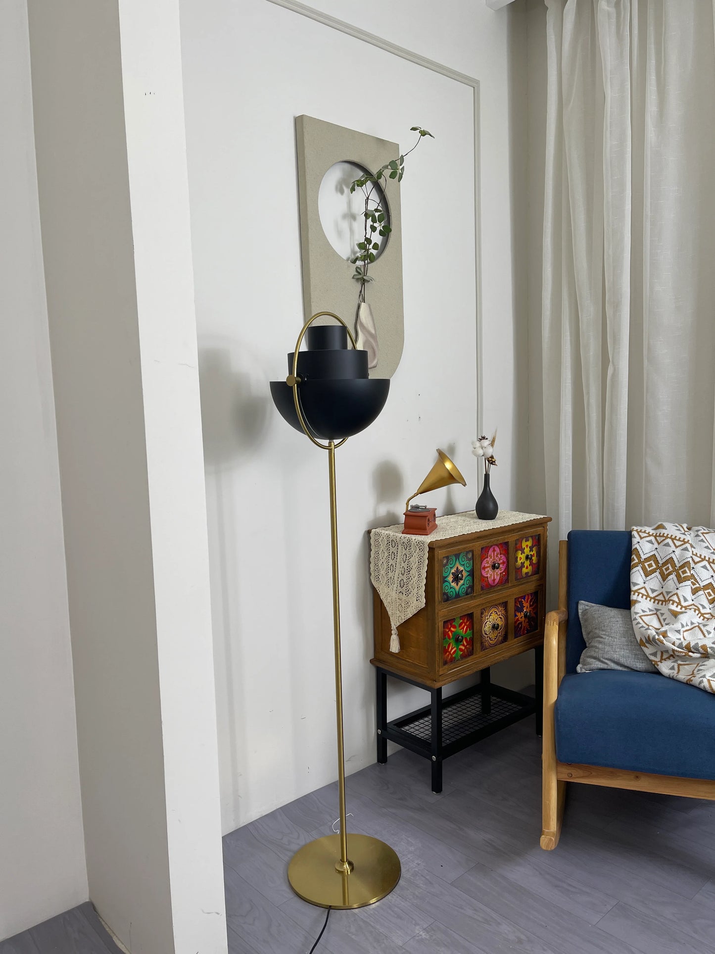 Multi-Lite Rotating Ball Floor Lamp - Nuvé