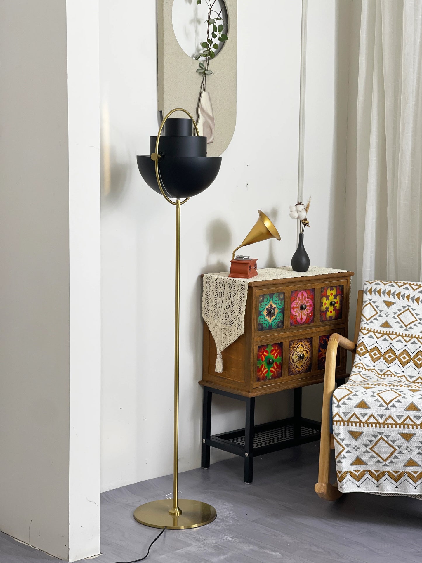Multi-Lite Rotating Ball Floor Lamp - Nuvé