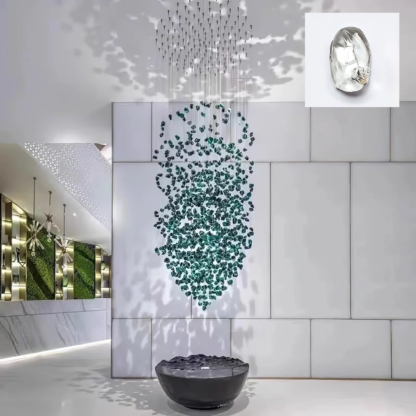 Multicolor Crystal Stone Chandelier - Nuvé