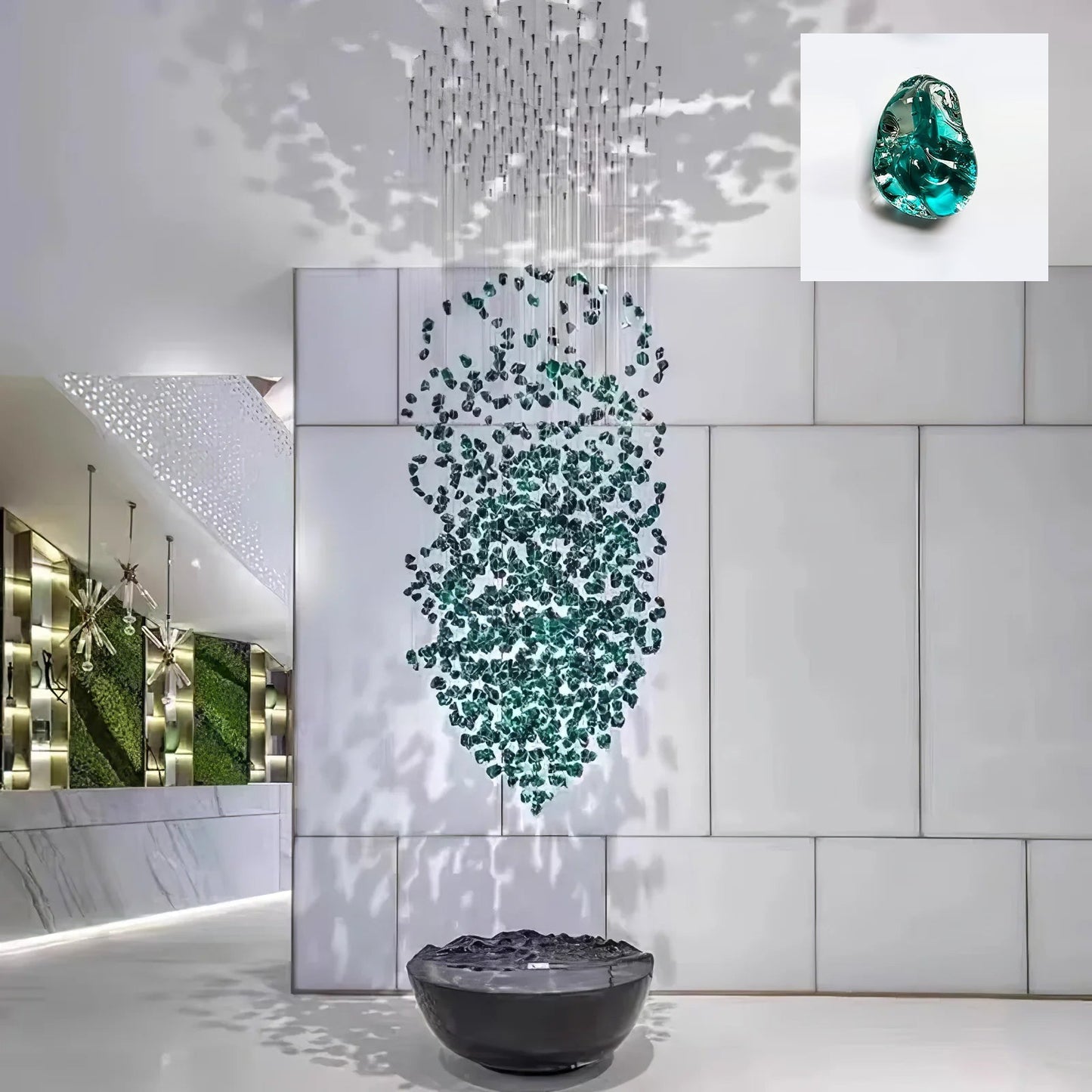 Multicolor Crystal Stone Chandelier - Nuvé