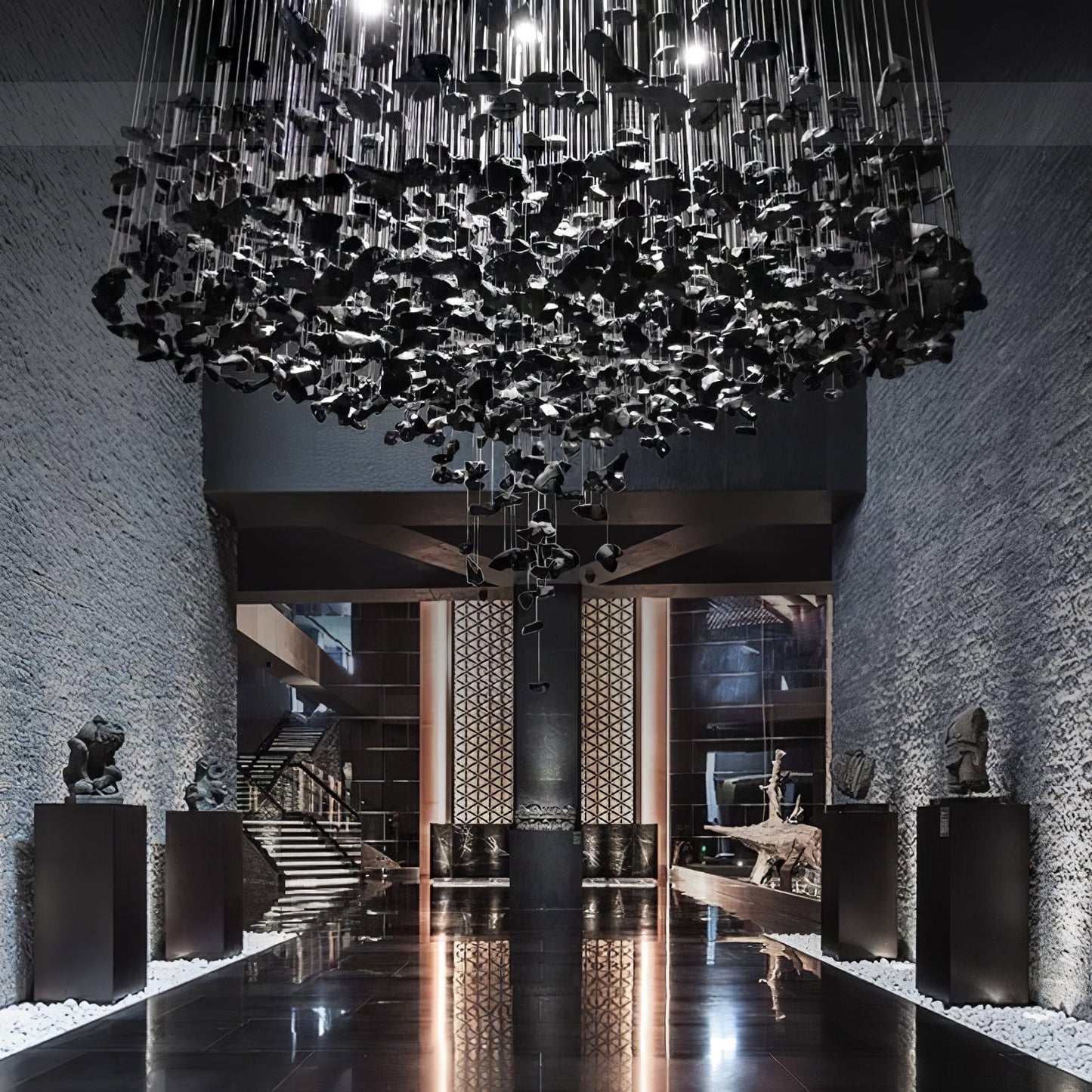 Multicolor Crystal Stone Chandelier - Nuvé