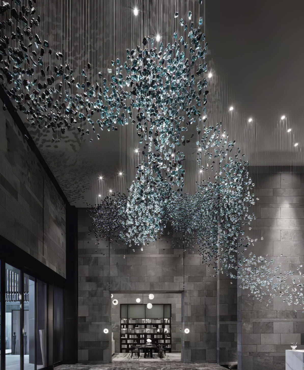 Multicolor Crystal Stone Chandelier - Nuvé