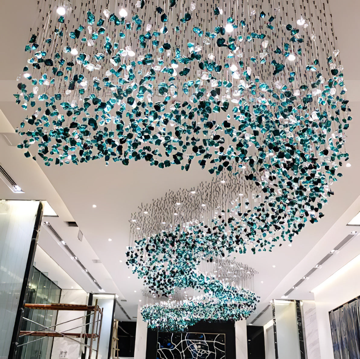 Multicolor Crystal Stone Chandelier - Nuvé