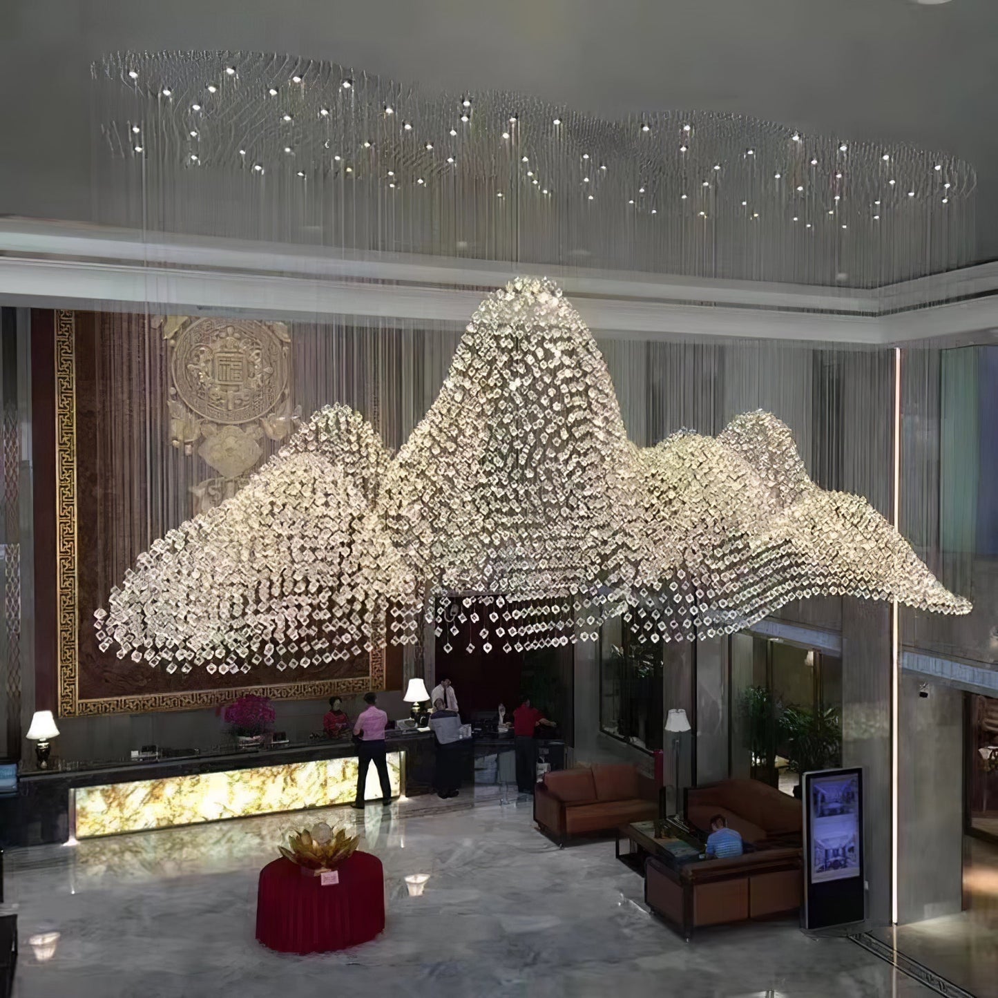 Multicolor Crystal Stone Chandelier - Nuvé
