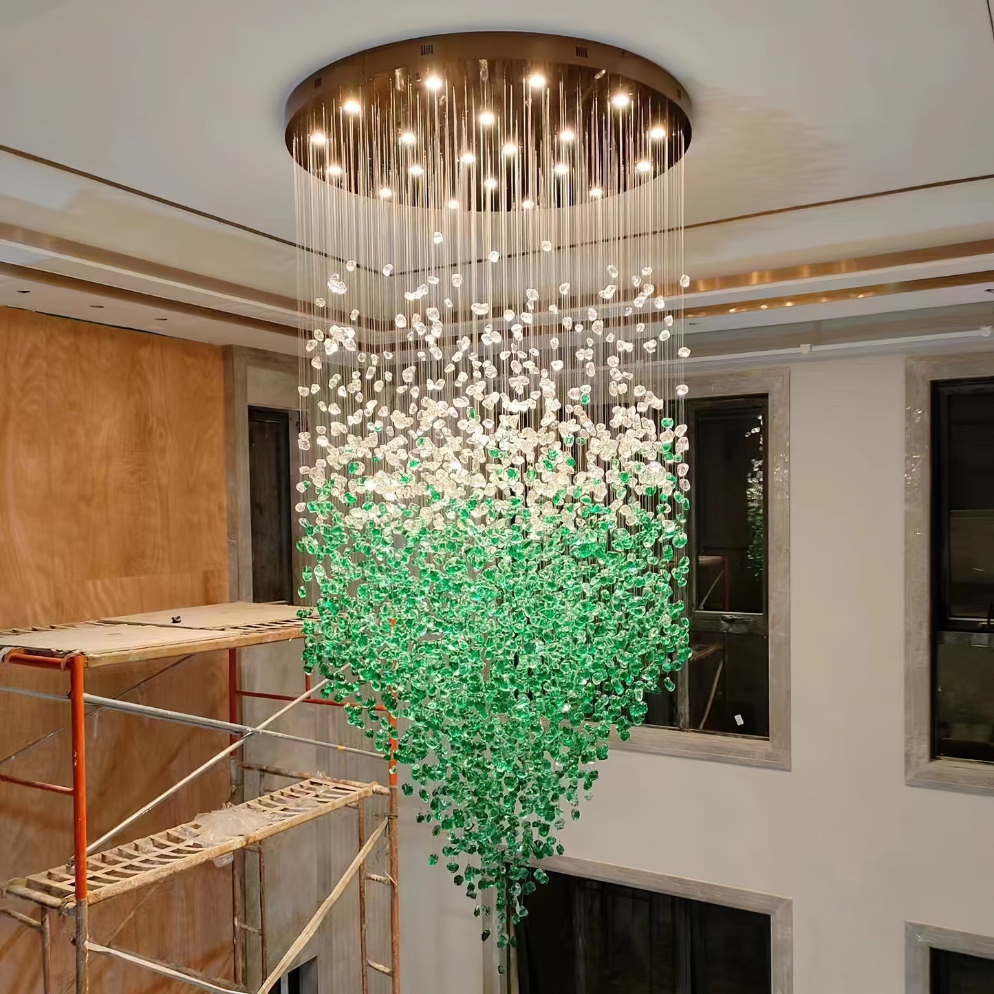 Multicolor Crystal Stone Chandelier - Nuvé