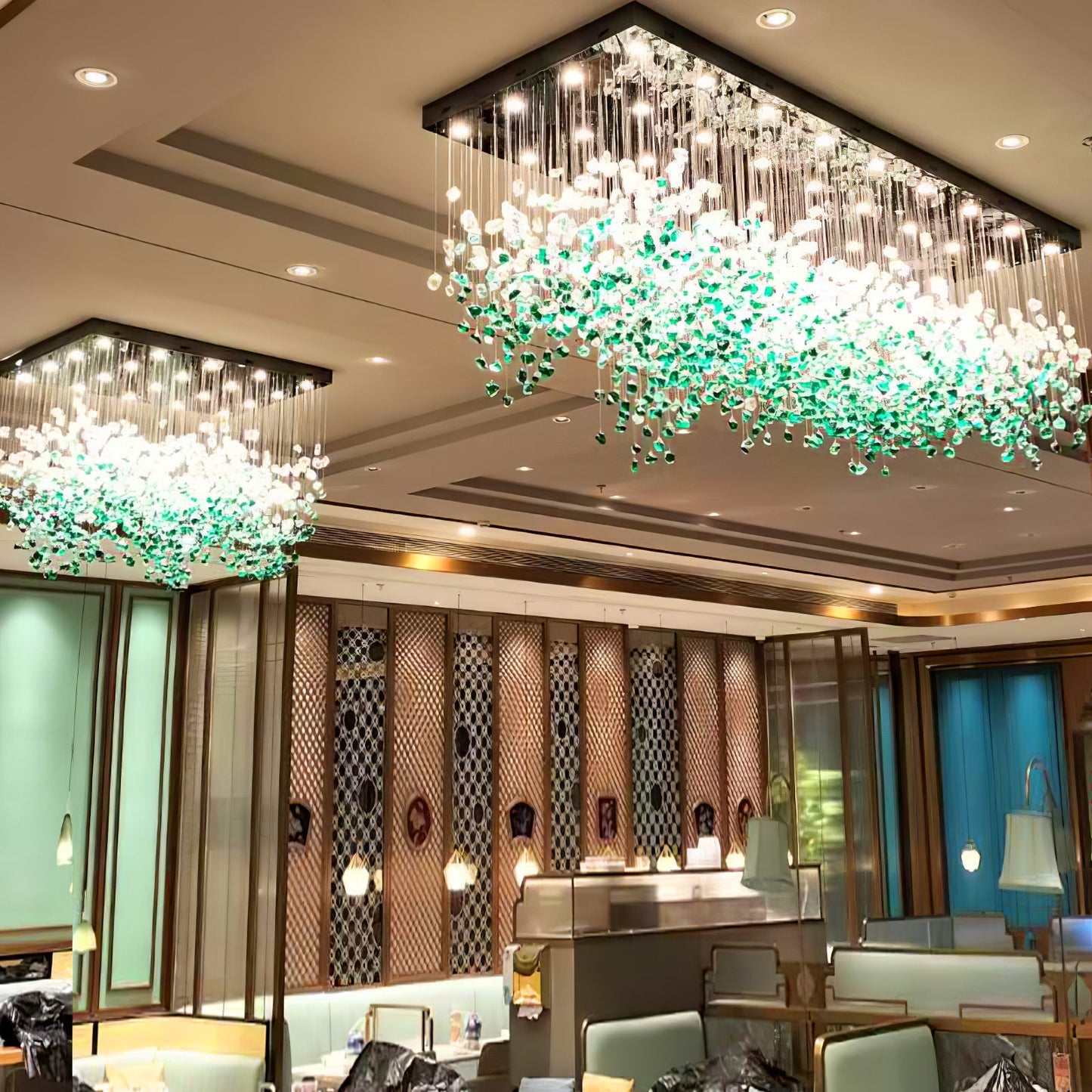 Multicolor Crystal Stone Chandelier - Nuvé
