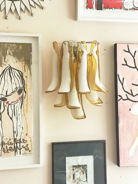 Vintage Murano Caramel Wall Lights - Nuvé
