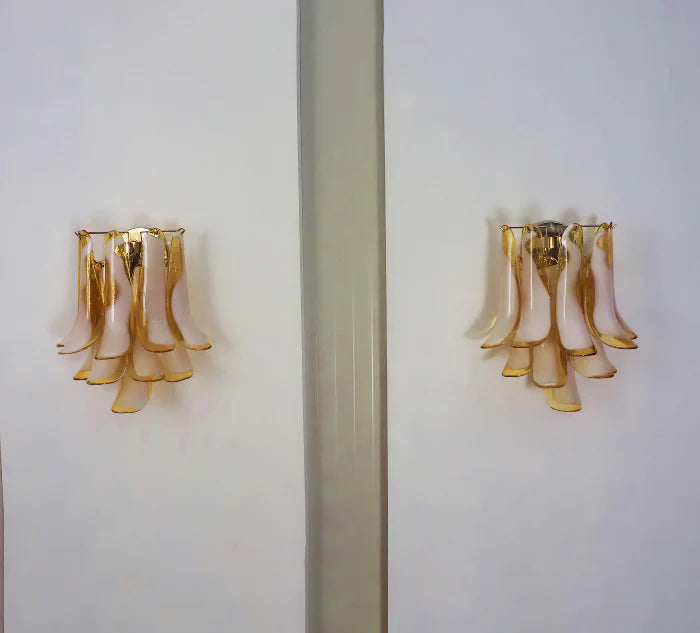 Vintage Murano Caramel Wall Lights - Nuvé