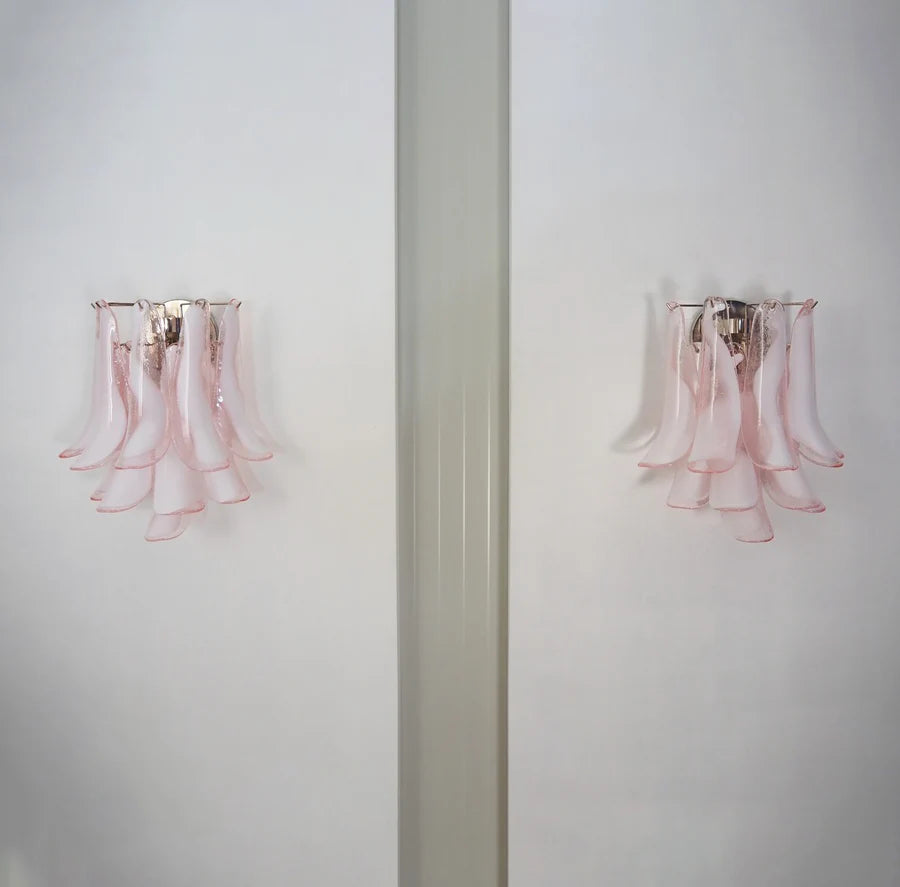 Vintage Murano Pink Wall Lights - Nuvé