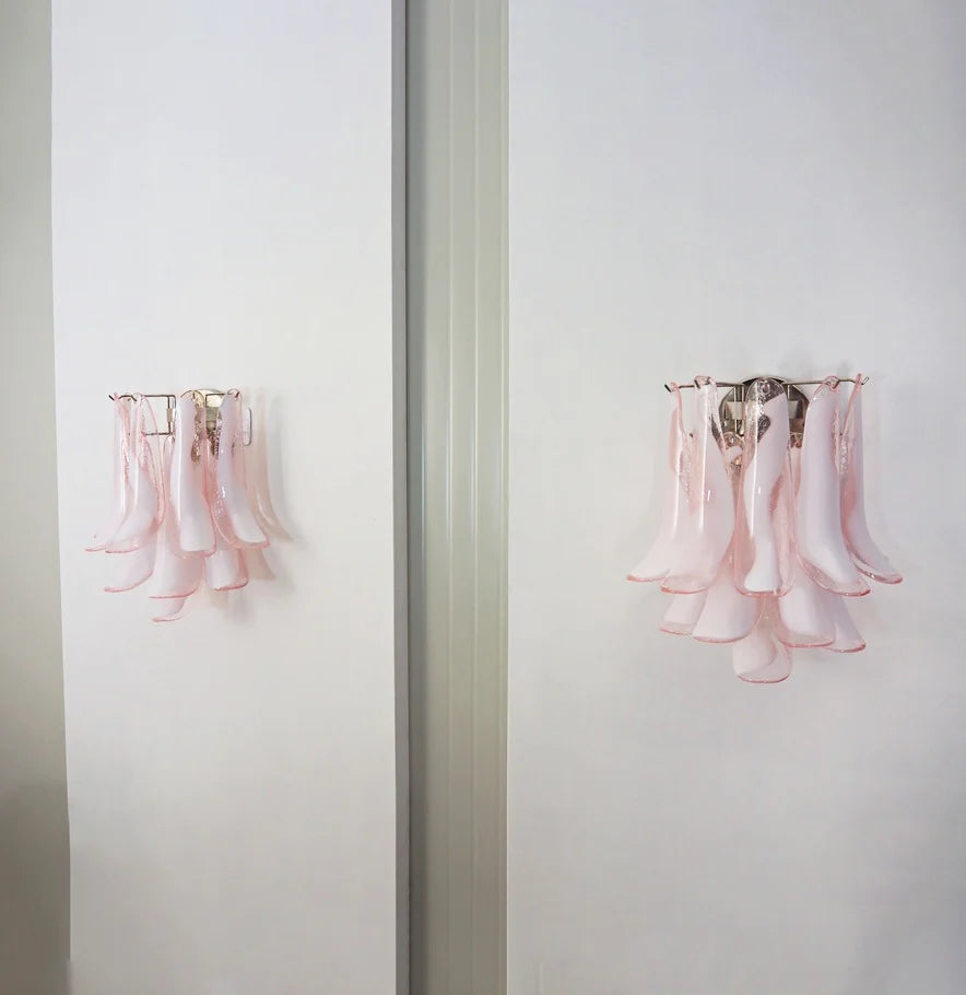 Vintage Murano Pink Wall Lights - Nuvé
