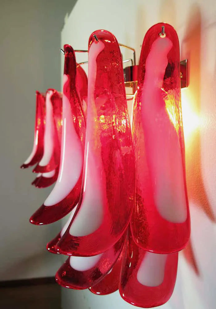 Vintage Murano Red Wall Lights - Nuvé